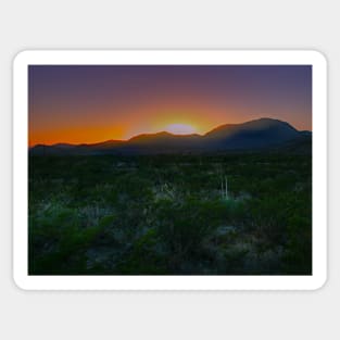 Guadalupe Mountains National Park Sunset Sticker